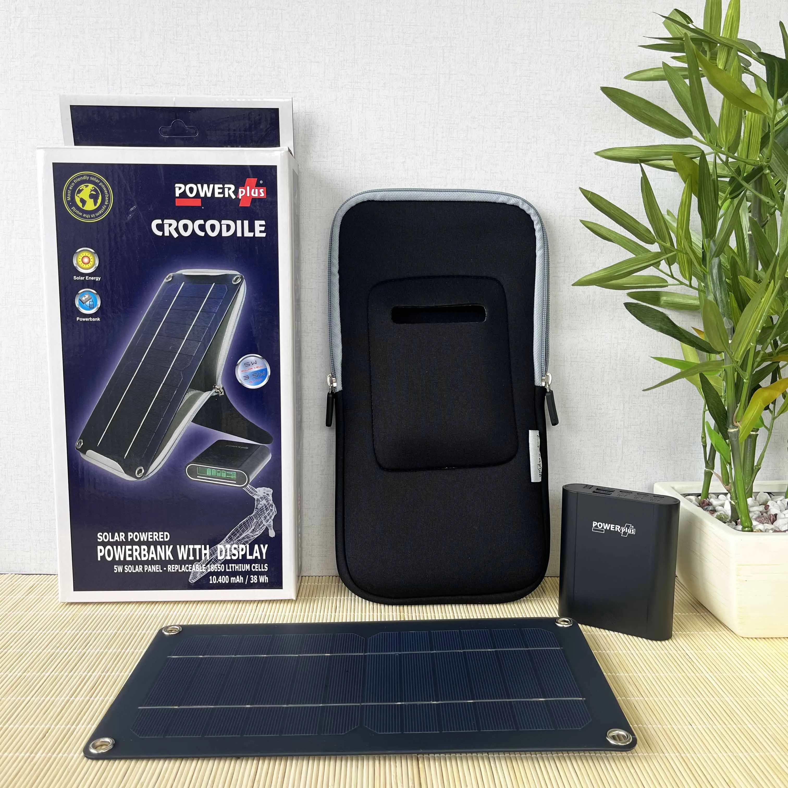 POWERplus Crocodile Solar Powered Power Bank