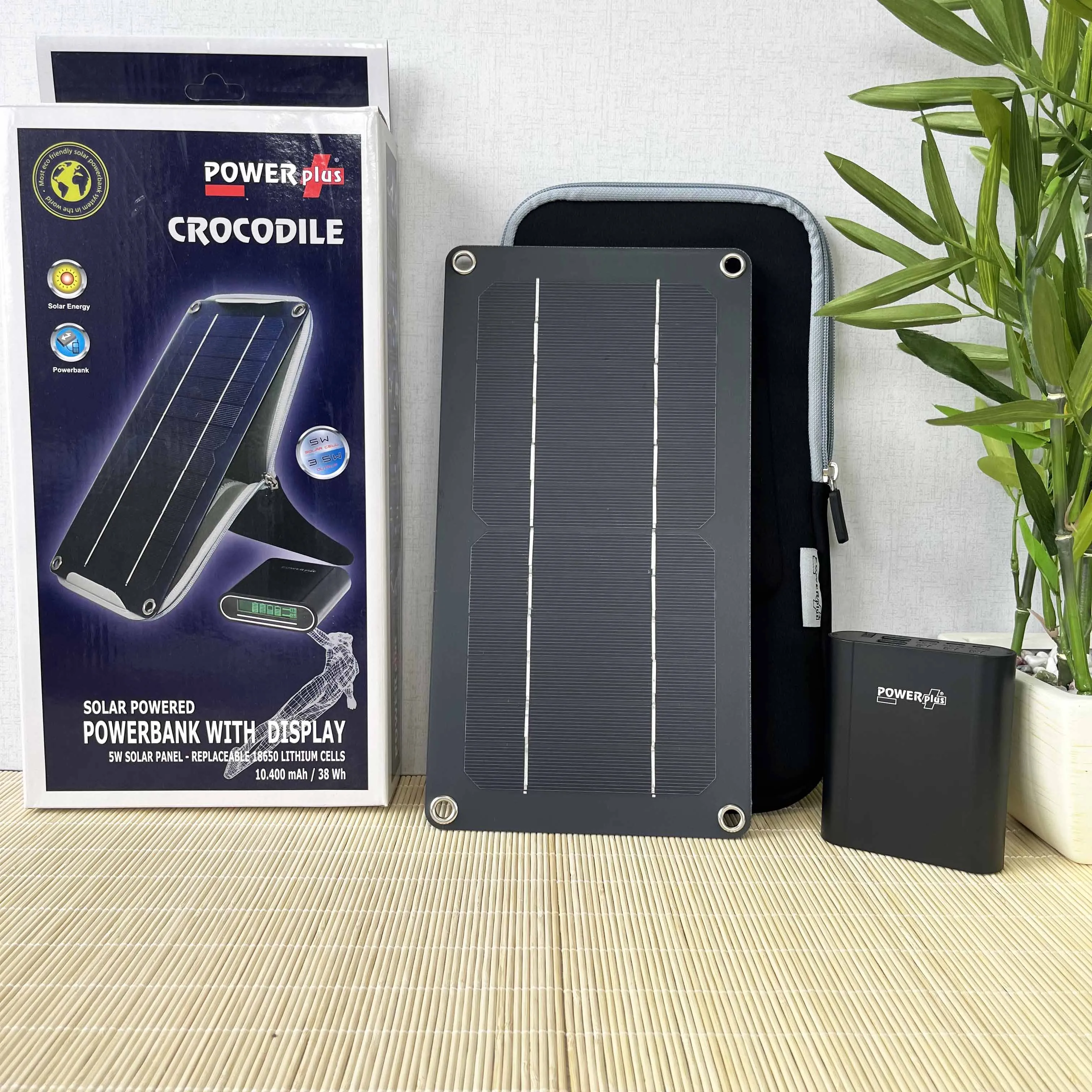 POWERplus Crocodile Solar Powered Power Bank