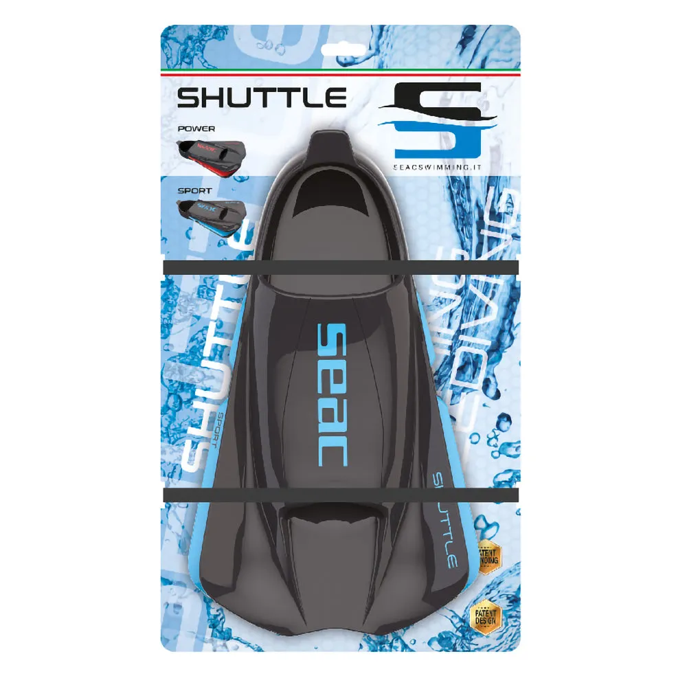 SEAC Shuttle Sport Short Swim Fins Made from 100% Silicone Ideal for Beginners