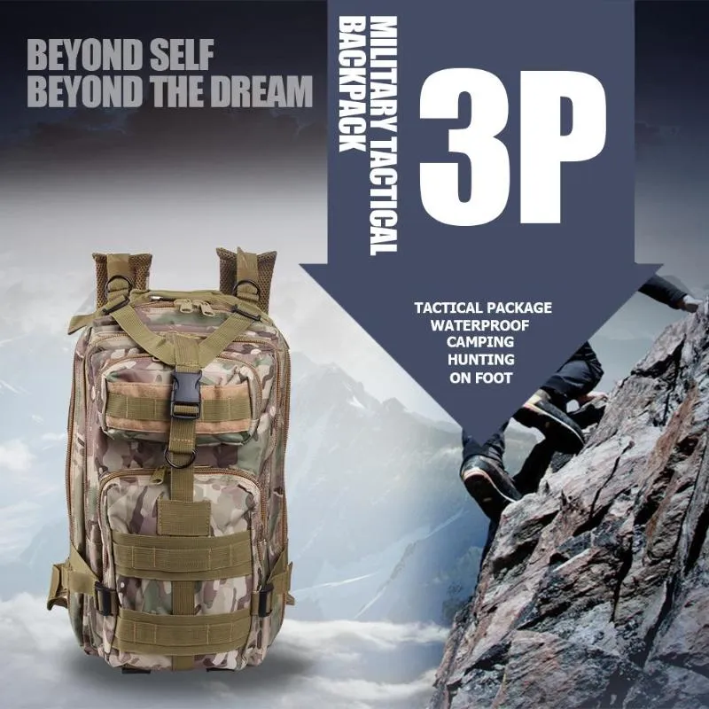 Sidiou Group Nylon Waterproof Tactical Backpack Tactical Bag Outdoor Military Backpack Bag