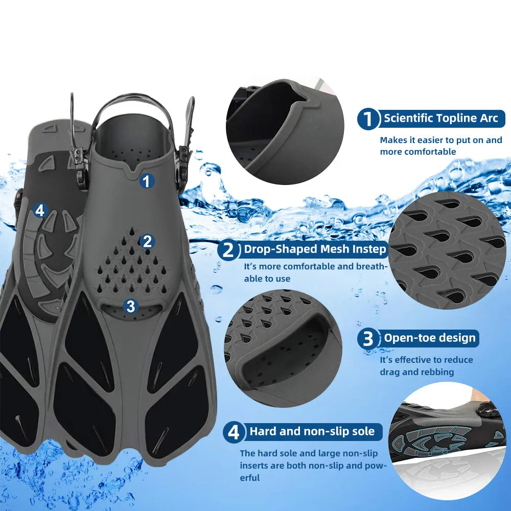 SUPERZYY Swimming Flippers For Adults