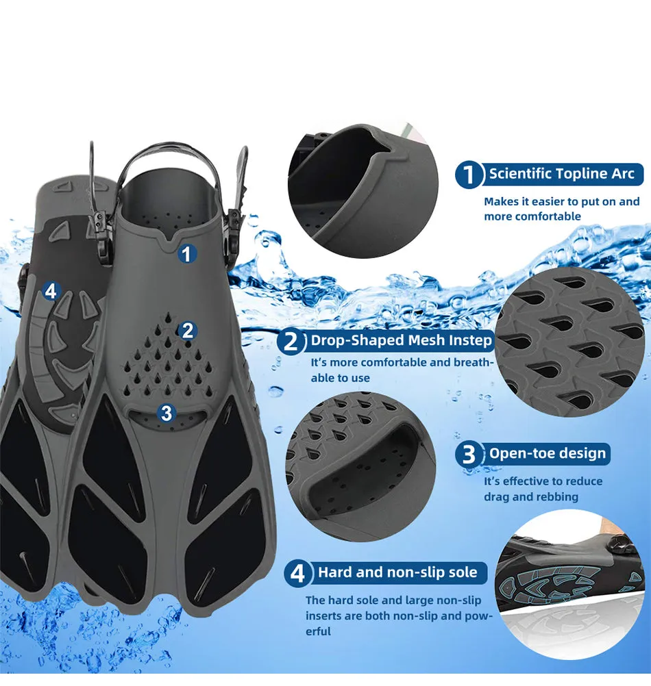 SUPERZYY Swimming Flippers For Adults