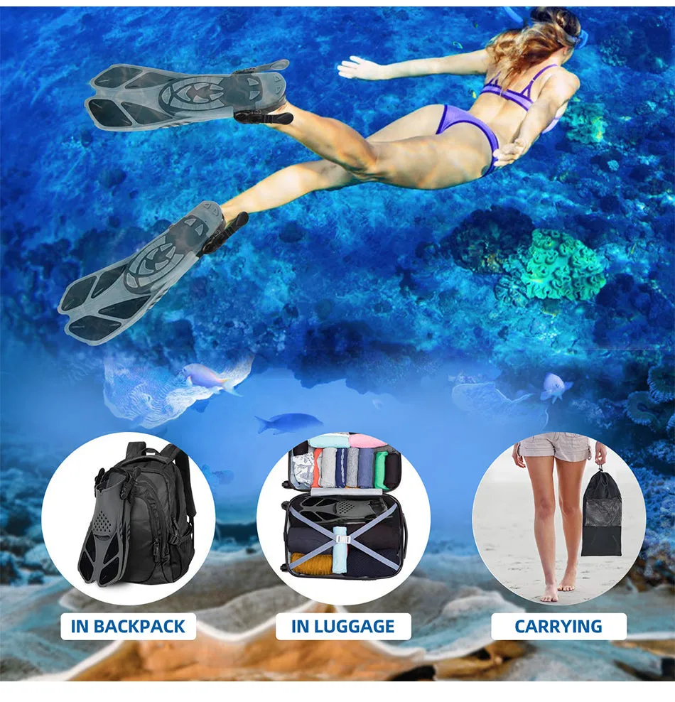 SUPERZYY Swimming Flippers For Adults