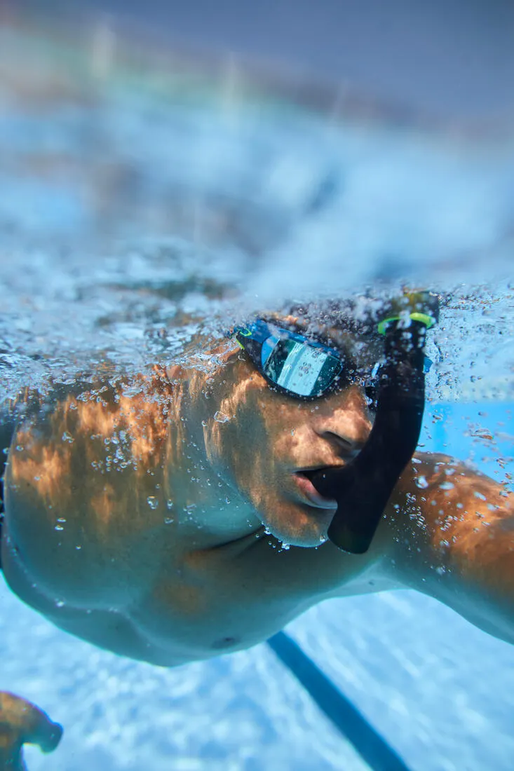 Swimming Goggles Mirrored Lenses Size L - 500 Spirit