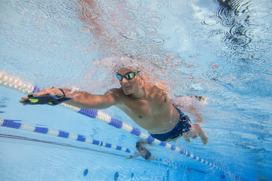 Swimming Goggles Mirrored Lenses Size L - 500 Spirit