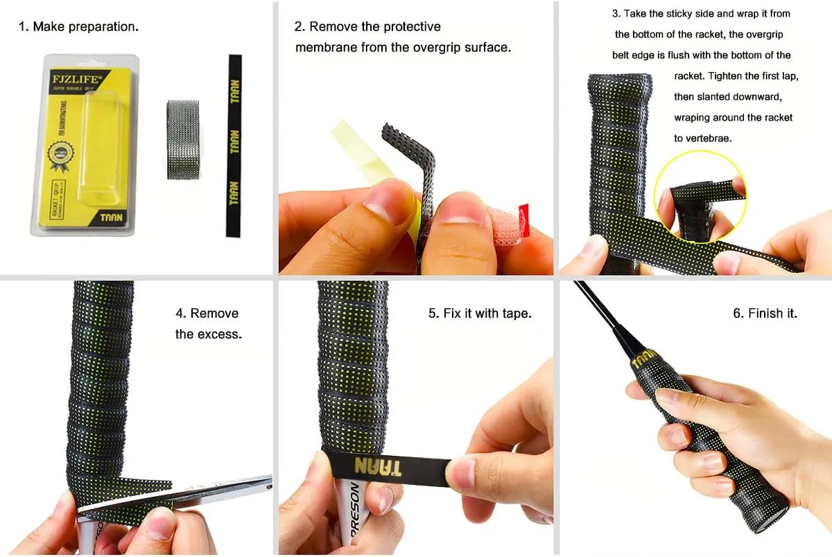 Tennis Racket Grip in The TAAN Series-Classic -Perforated Super Absorbent-Ultra Cushion Replacement Tennis