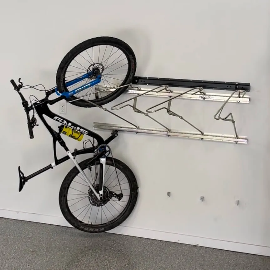 Tilt & Pivot Garage Bike Rack