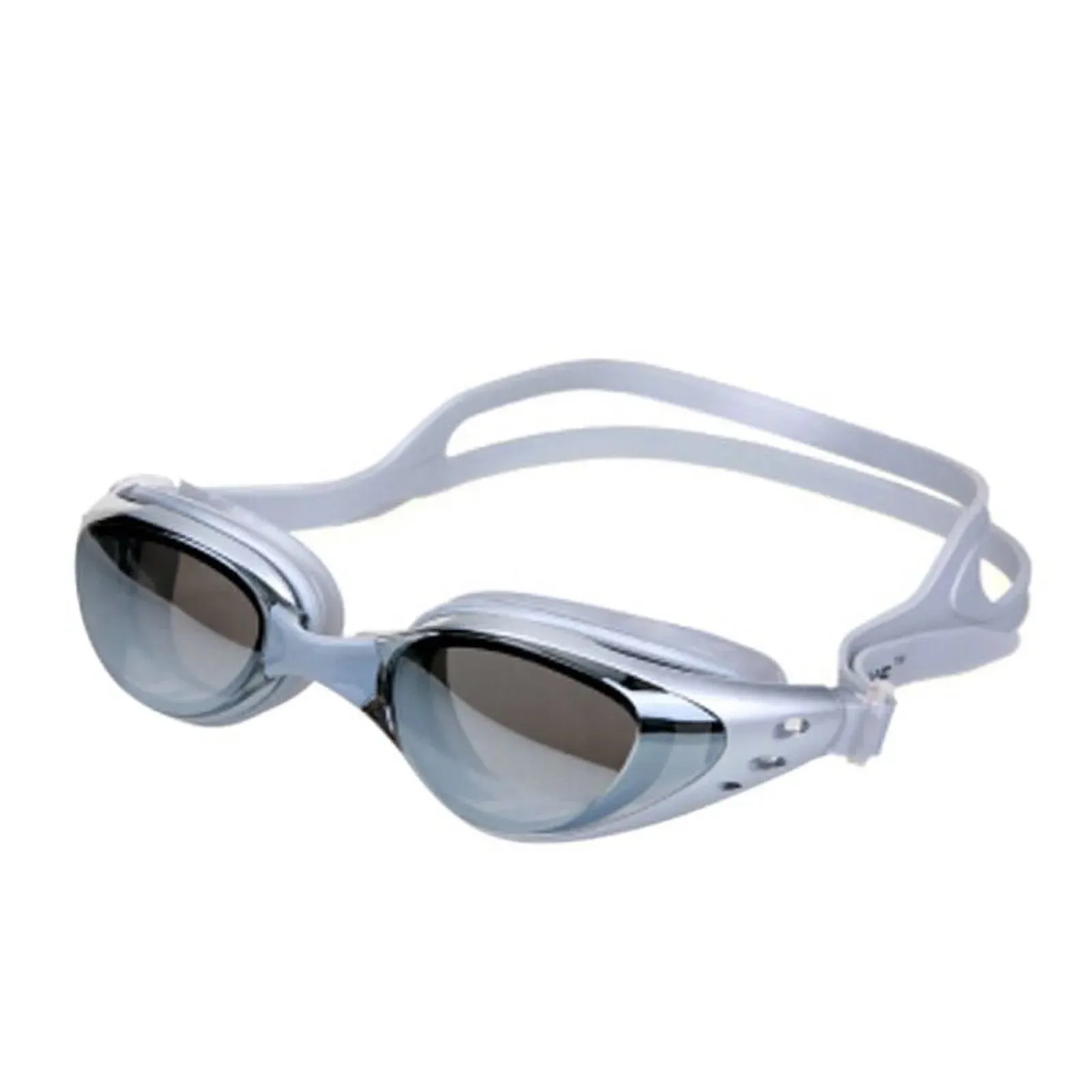 Unisex Mirrored Silicone Seal anti Fog UV Protection Swimming Goggles