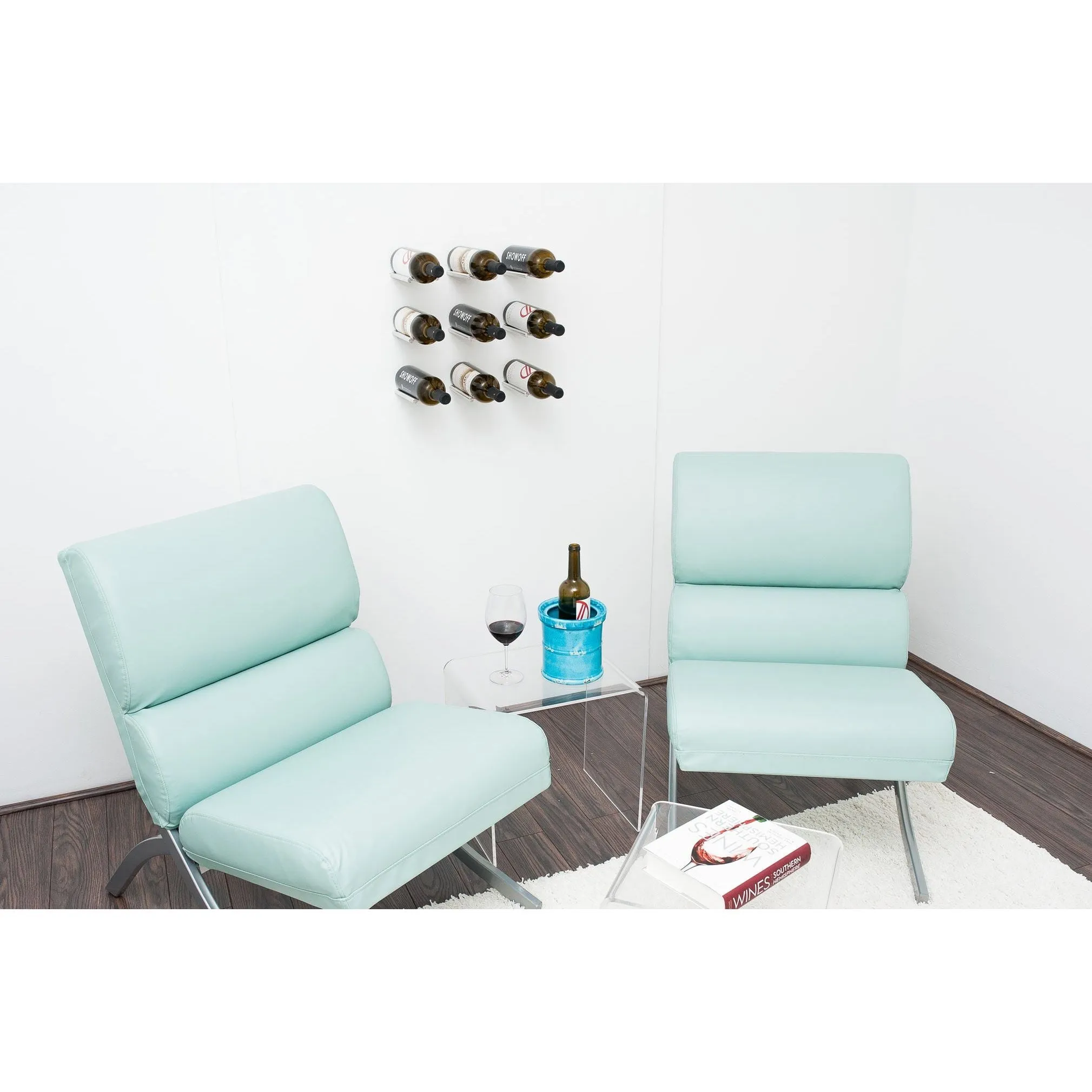 VintageView - Vino Series - Vino Rails - Wall Mounted Metal Wine Rack (Peg System)